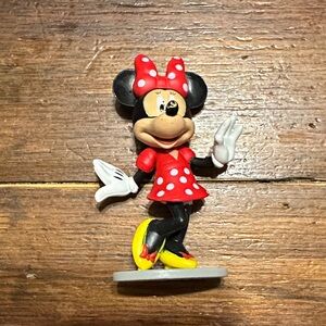 Disney Minnie Mouse Red and Black Figurine with Yellow Shoes